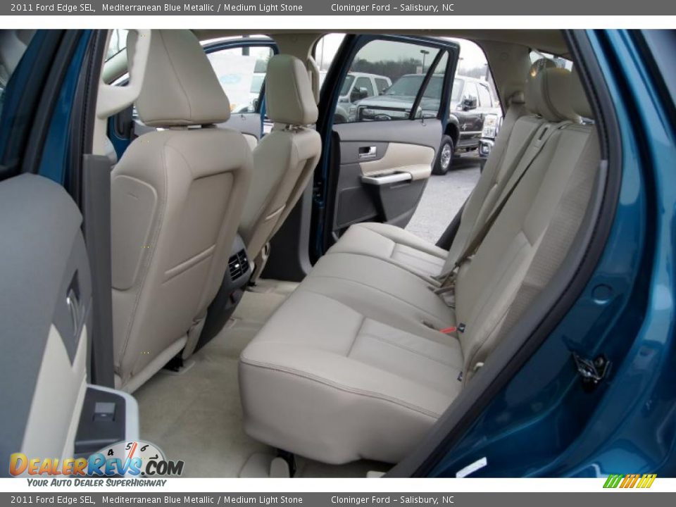 2011 Ford Edge SEL Mediterranean Blue Metallic / Medium Light Stone Photo #11