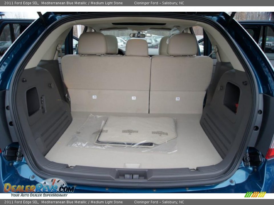 2011 Ford Edge SEL Mediterranean Blue Metallic / Medium Light Stone Photo #12