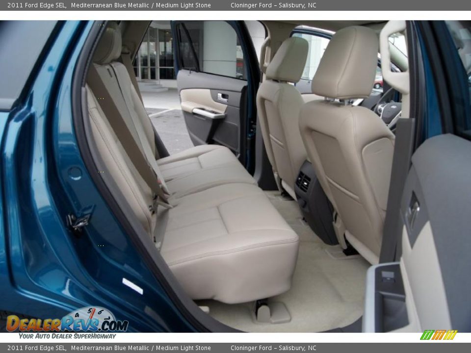 2011 Ford Edge SEL Mediterranean Blue Metallic / Medium Light Stone Photo #15
