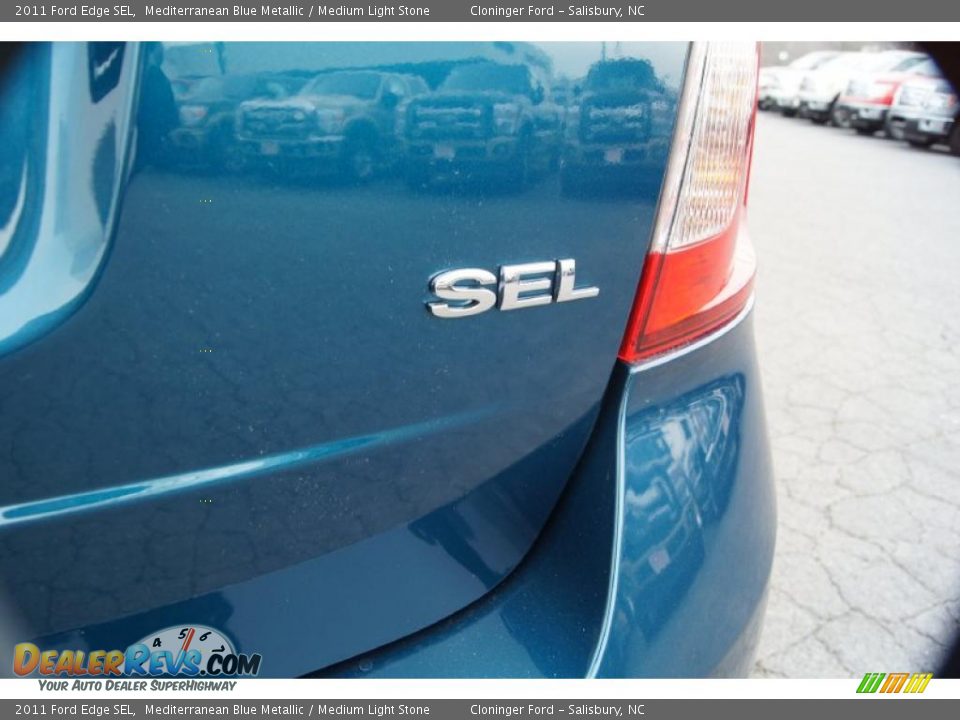 2011 Ford Edge SEL Mediterranean Blue Metallic / Medium Light Stone Photo #20