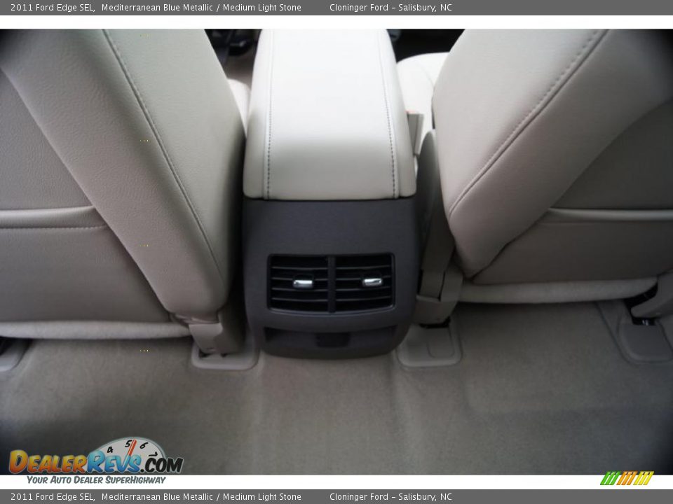 2011 Ford Edge SEL Mediterranean Blue Metallic / Medium Light Stone Photo #21