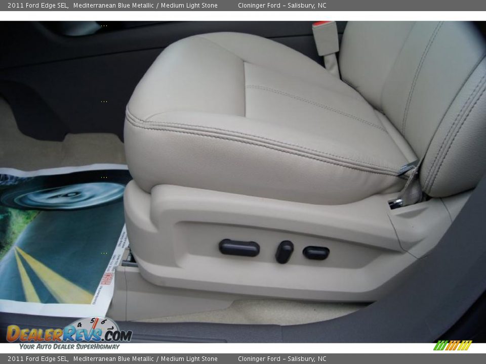 2011 Ford Edge SEL Mediterranean Blue Metallic / Medium Light Stone Photo #25
