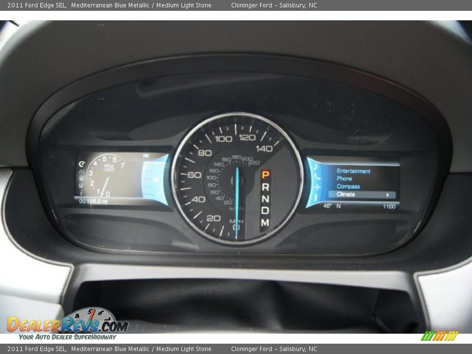 2011 Ford Edge SEL Mediterranean Blue Metallic / Medium Light Stone Photo #28