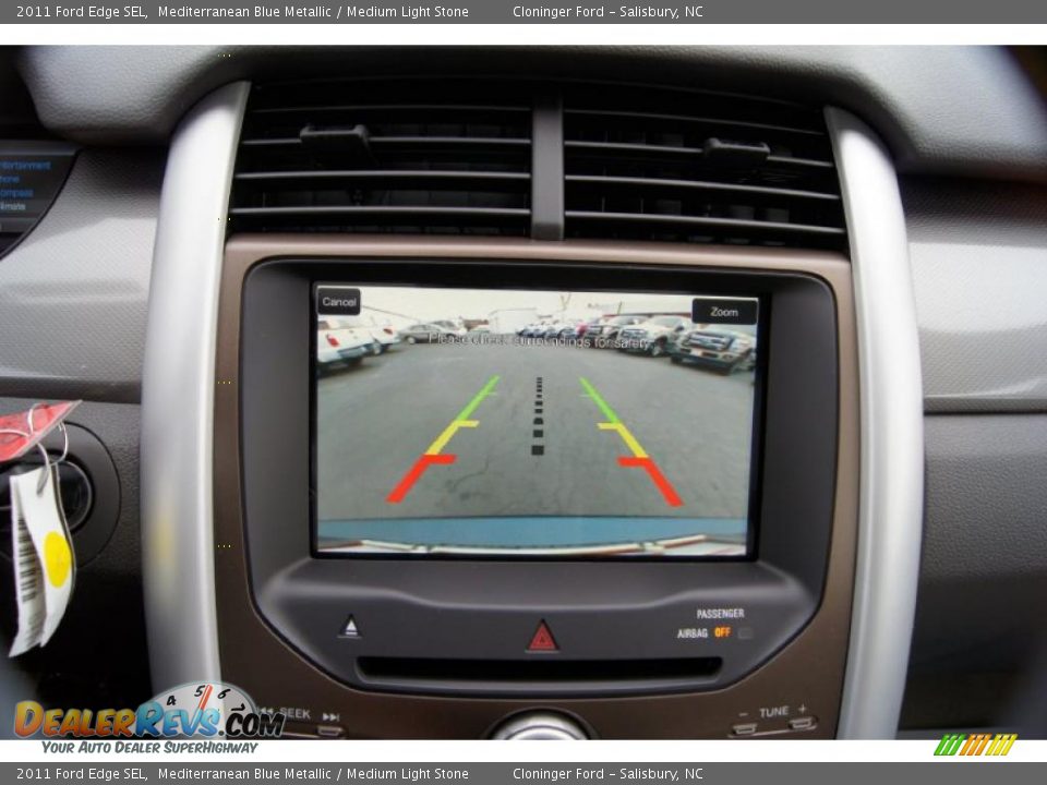 2011 Ford Edge SEL Mediterranean Blue Metallic / Medium Light Stone Photo #33