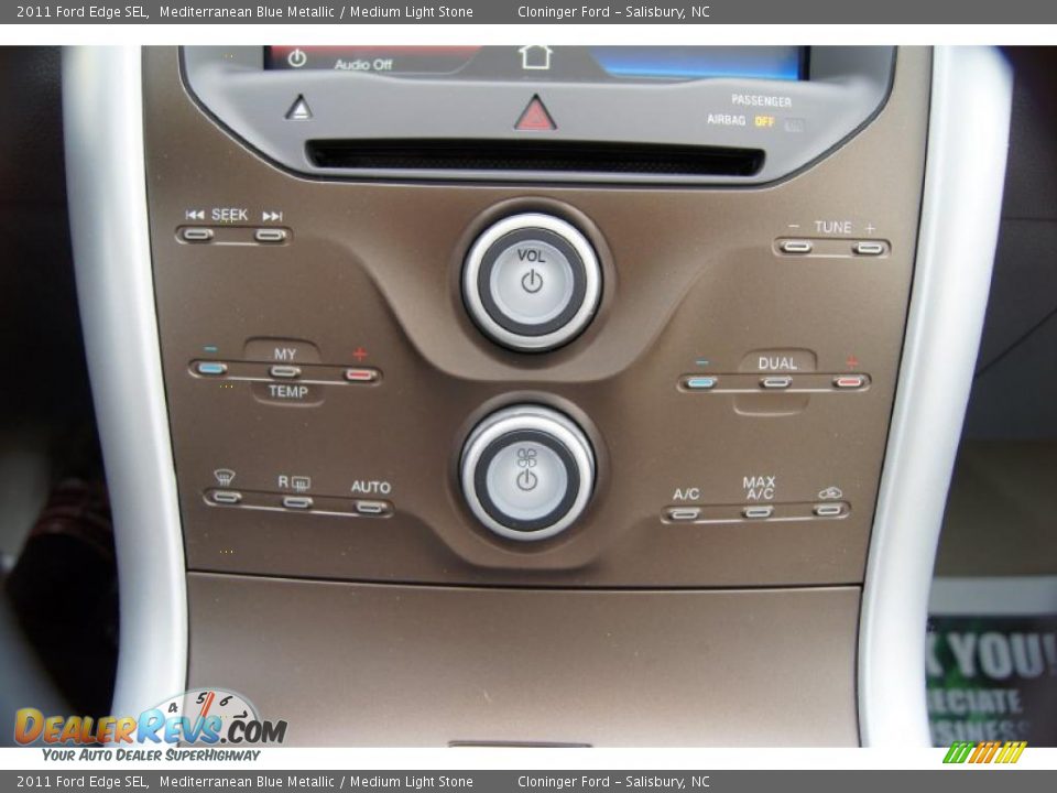 2011 Ford Edge SEL Mediterranean Blue Metallic / Medium Light Stone Photo #34