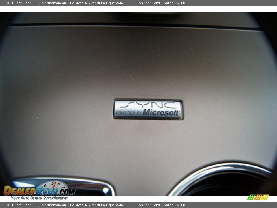 2011 Ford Edge SEL Mediterranean Blue Metallic / Medium Light Stone Photo #35