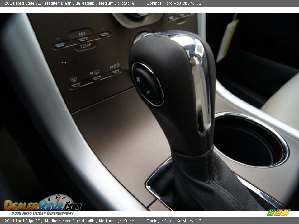 2011 Ford Edge SEL Mediterranean Blue Metallic / Medium Light Stone Photo #36