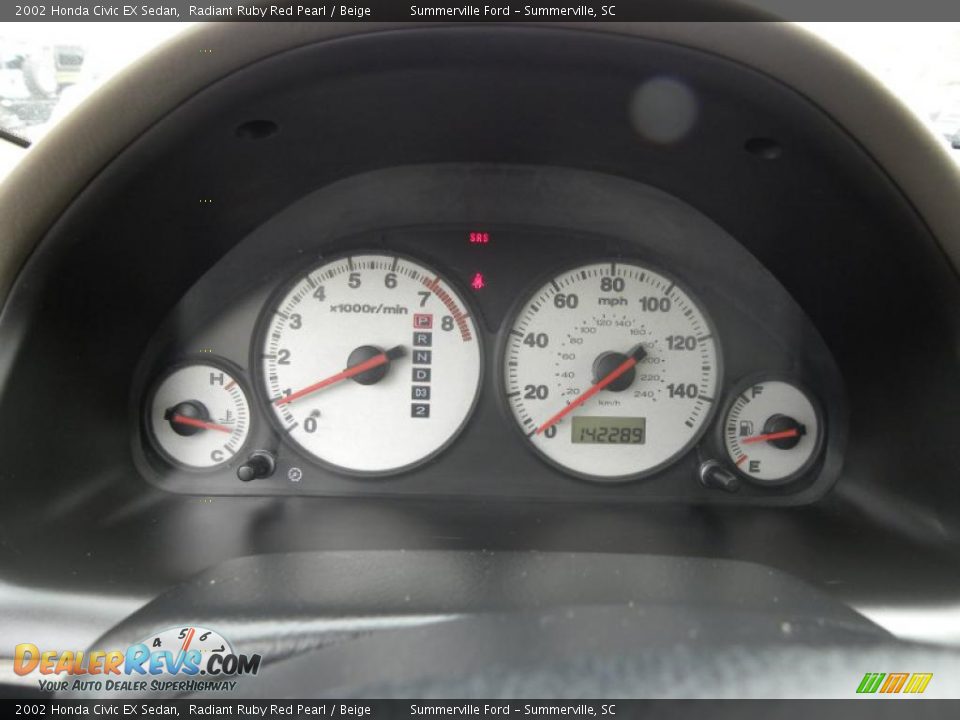 2002 Honda Civic EX Sedan Gauges Photo #23