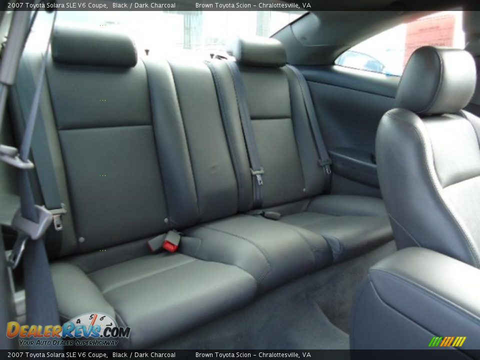 Dark Charcoal Interior - 2007 Toyota Solara SLE V6 Coupe Photo #7