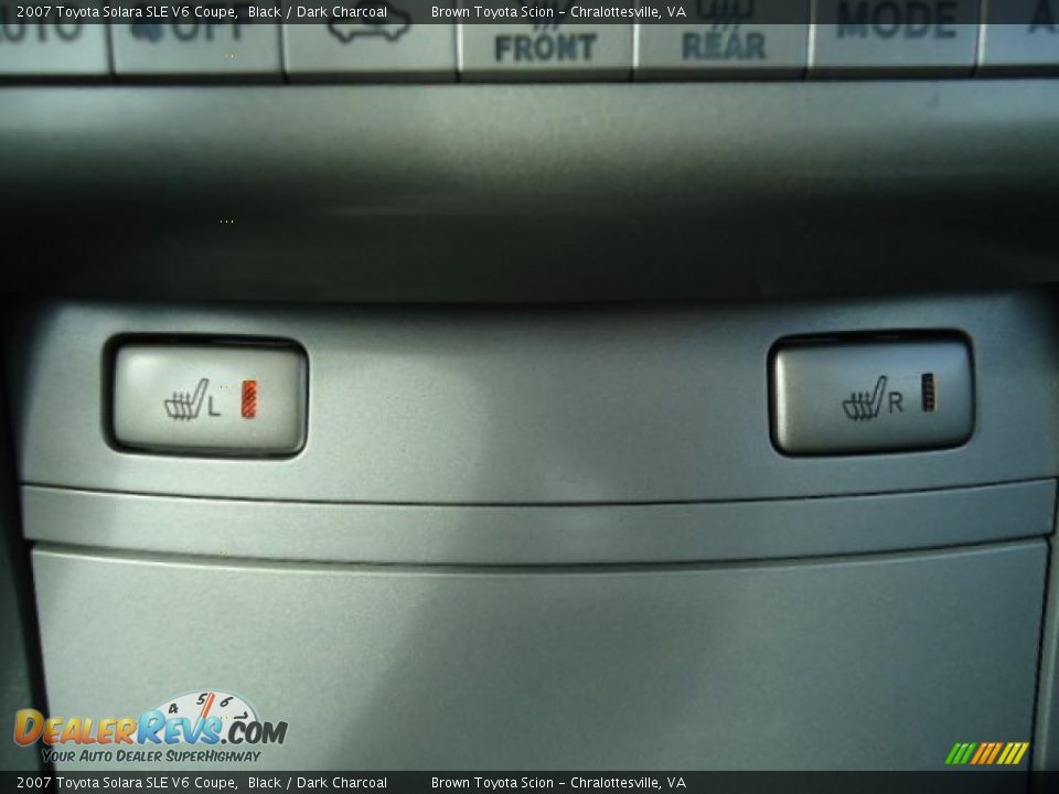 2007 Toyota Solara SLE V6 Coupe Black / Dark Charcoal Photo #11
