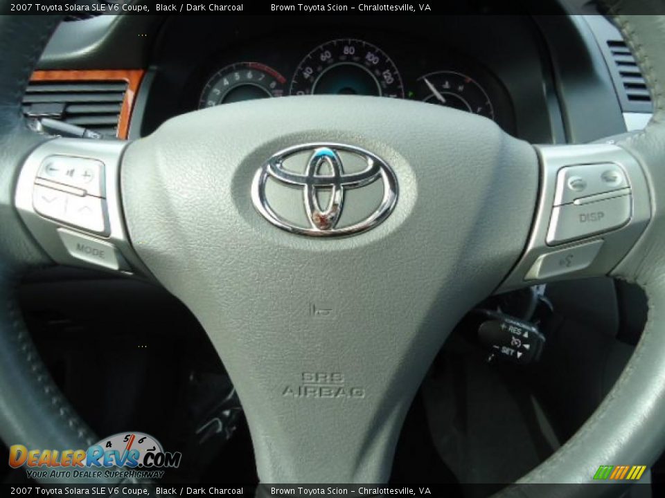 2007 Toyota Solara SLE V6 Coupe Steering Wheel Photo #13