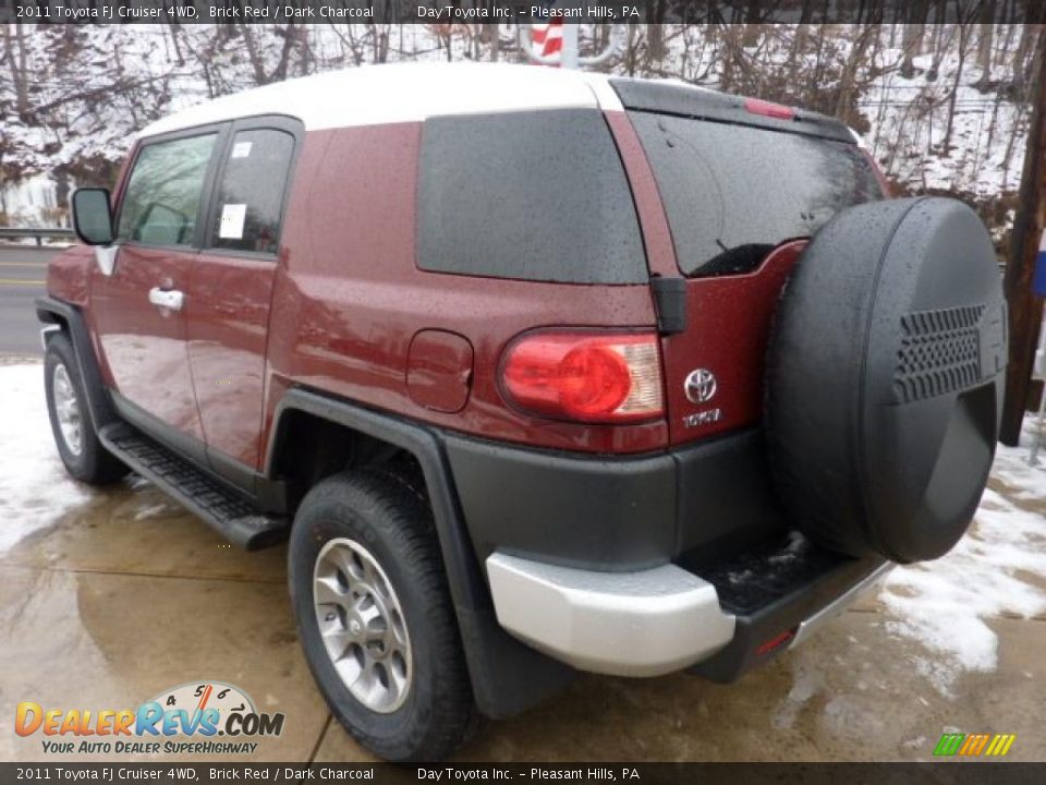 2011 Toyota FJ Cruiser 4WD Brick Red / Dark Charcoal Photo #2