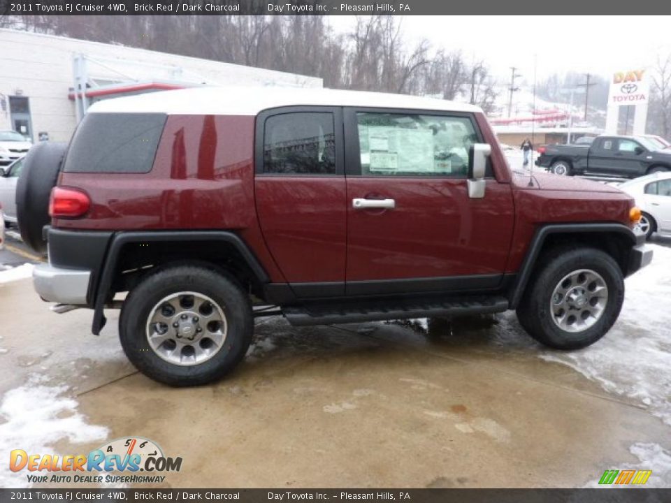 2011 Toyota FJ Cruiser 4WD Brick Red / Dark Charcoal Photo #5