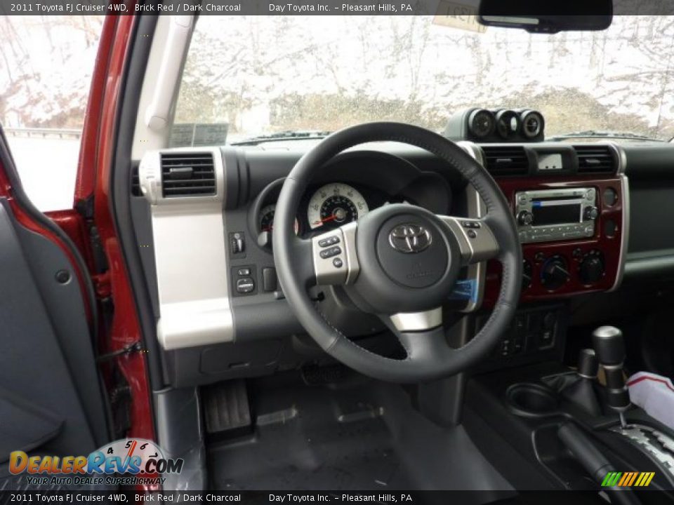 2011 Toyota FJ Cruiser 4WD Brick Red / Dark Charcoal Photo #10