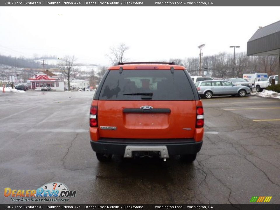 2007 Ford Explorer XLT Ironman Edition 4x4 Orange Frost Metallic / Black/Stone Photo #3