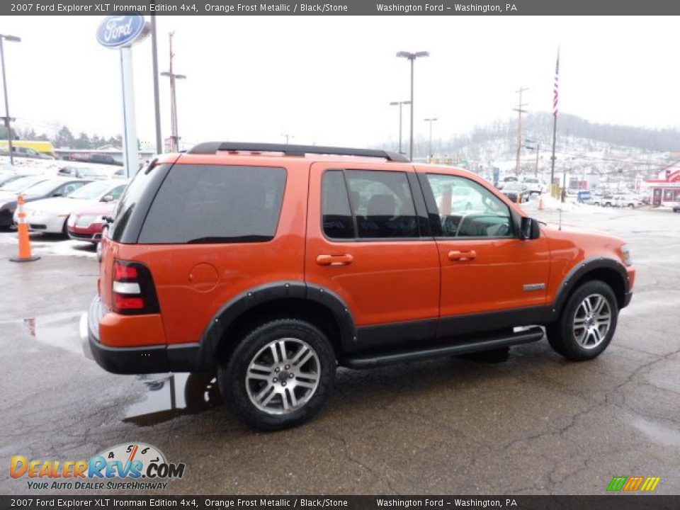 2007 Ford Explorer XLT Ironman Edition 4x4 Orange Frost Metallic / Black/Stone Photo #4