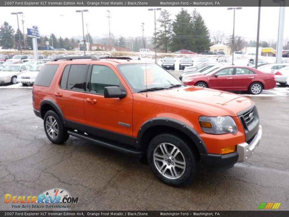 2007 Ford Explorer XLT Ironman Edition 4x4 Orange Frost Metallic / Black/Stone Photo #6