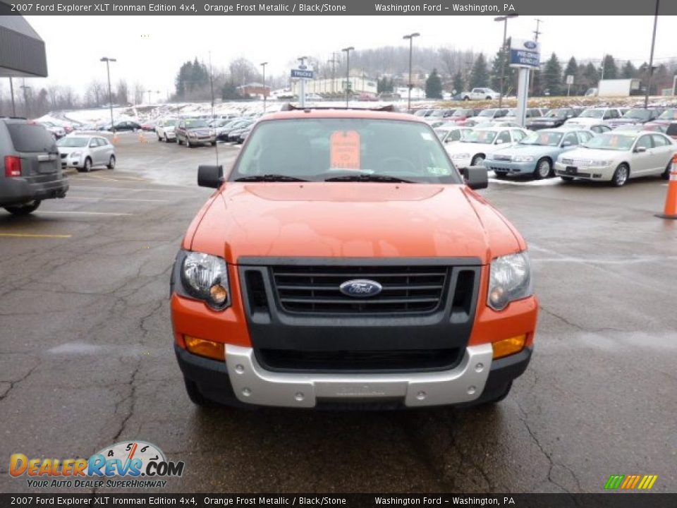 2007 Ford Explorer XLT Ironman Edition 4x4 Orange Frost Metallic / Black/Stone Photo #7