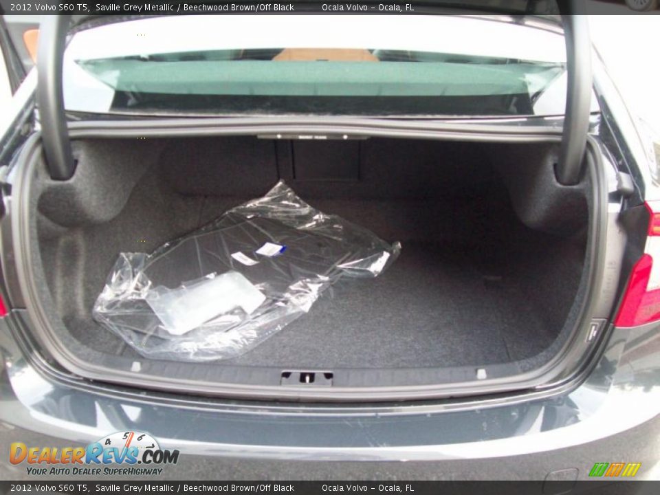 2012 Volvo S60 T5 Saville Grey Metallic / Beechwood Brown/Off Black Photo #13