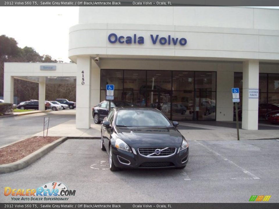 2012 Volvo S60 T5 Saville Grey Metallic / Off Black/Anthracite Black Photo #1