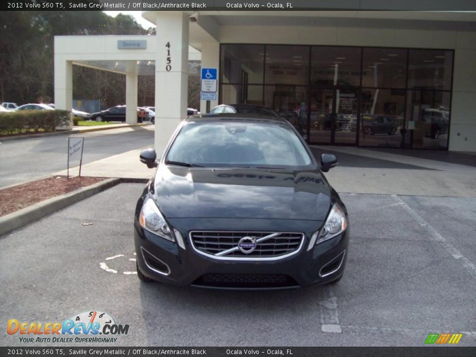 2012 Volvo S60 T5 Saville Grey Metallic / Off Black/Anthracite Black Photo #2