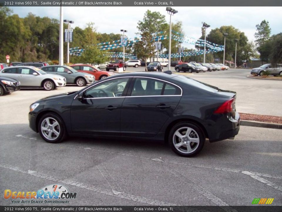 2012 Volvo S60 T5 Saville Grey Metallic / Off Black/Anthracite Black Photo #5