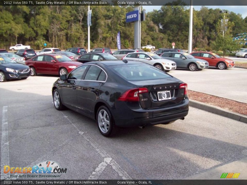 2012 Volvo S60 T5 Saville Grey Metallic / Off Black/Anthracite Black Photo #6