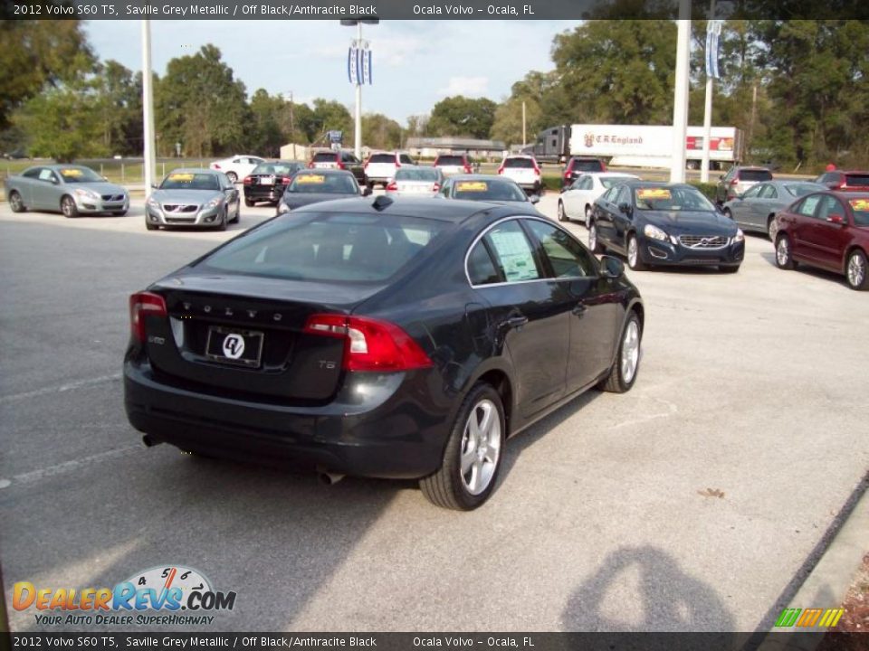 2012 Volvo S60 T5 Saville Grey Metallic / Off Black/Anthracite Black Photo #7