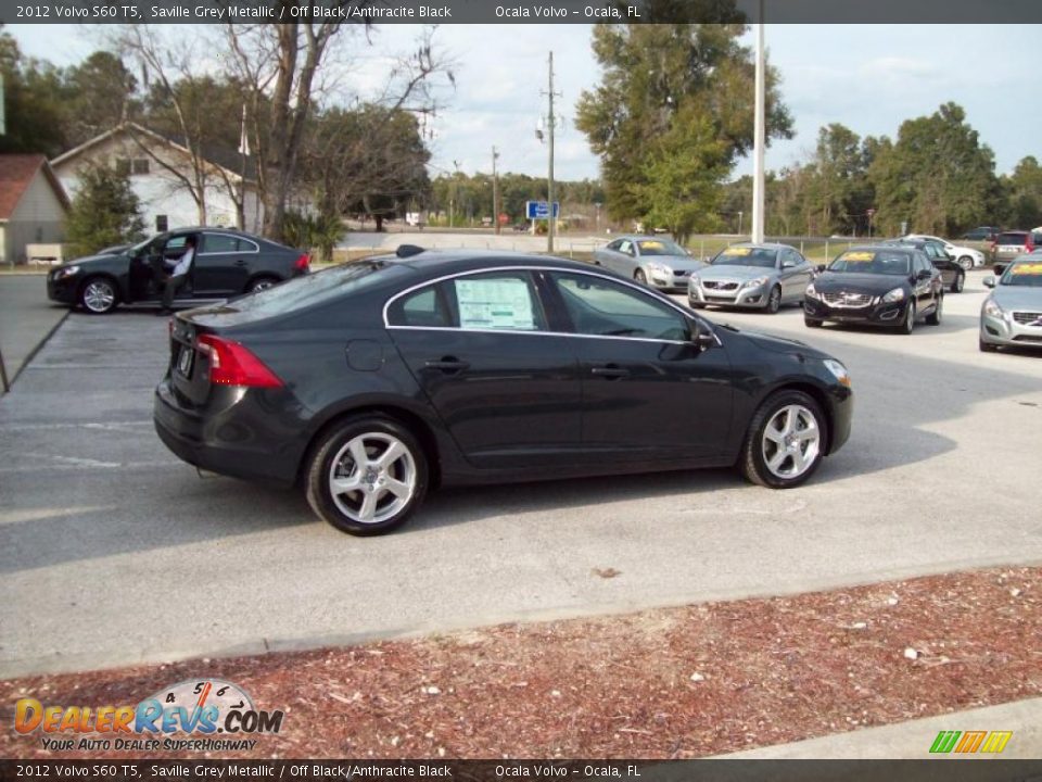 2012 Volvo S60 T5 Saville Grey Metallic / Off Black/Anthracite Black Photo #8