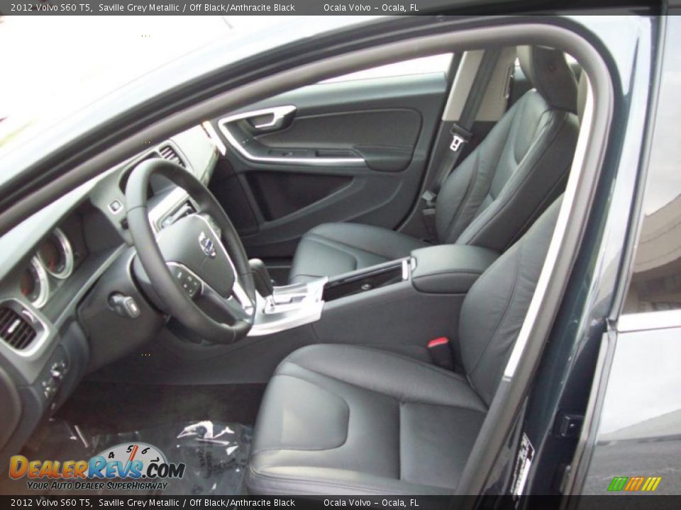 Off Black/Anthracite Black Interior - 2012 Volvo S60 T5 Photo #11