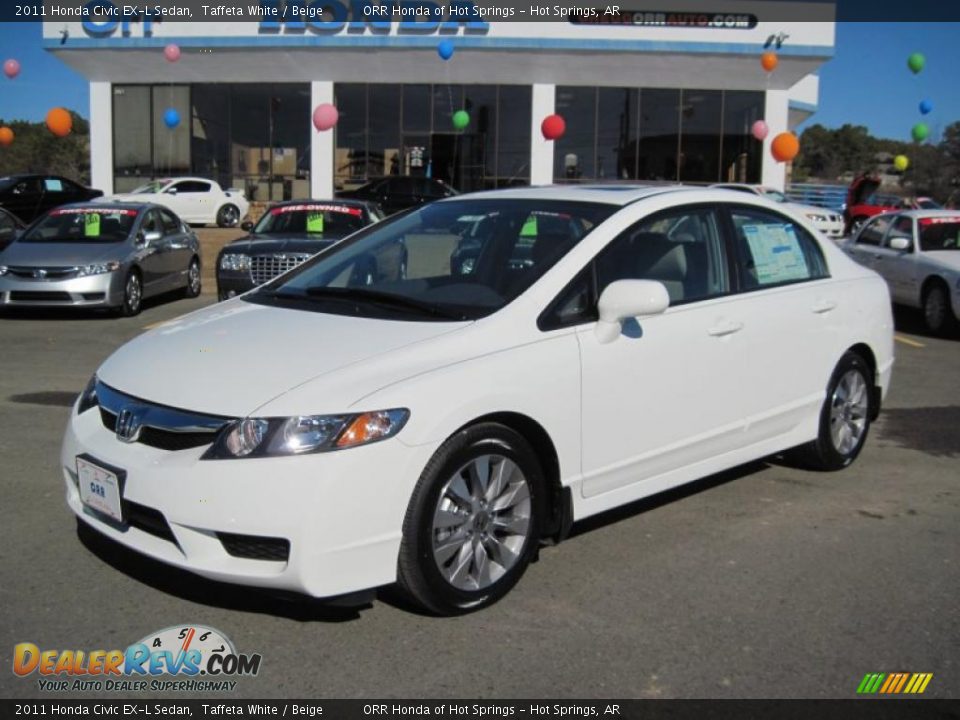 2011 White honda civic coupe #1