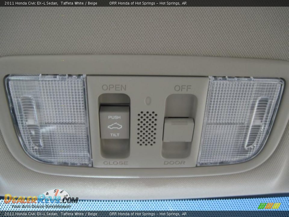 2011 Honda Civic EX-L Sedan Taffeta White / Beige Photo #16