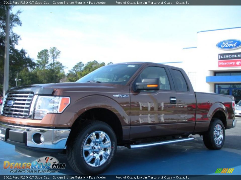 2011 Ford F150 XLT SuperCab Golden Bronze Metallic / Pale Adobe Photo #1