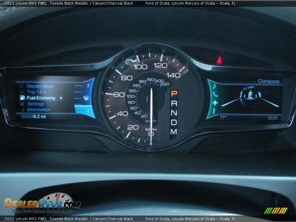 2011 Lincoln MKX FWD Gauges Photo #9
