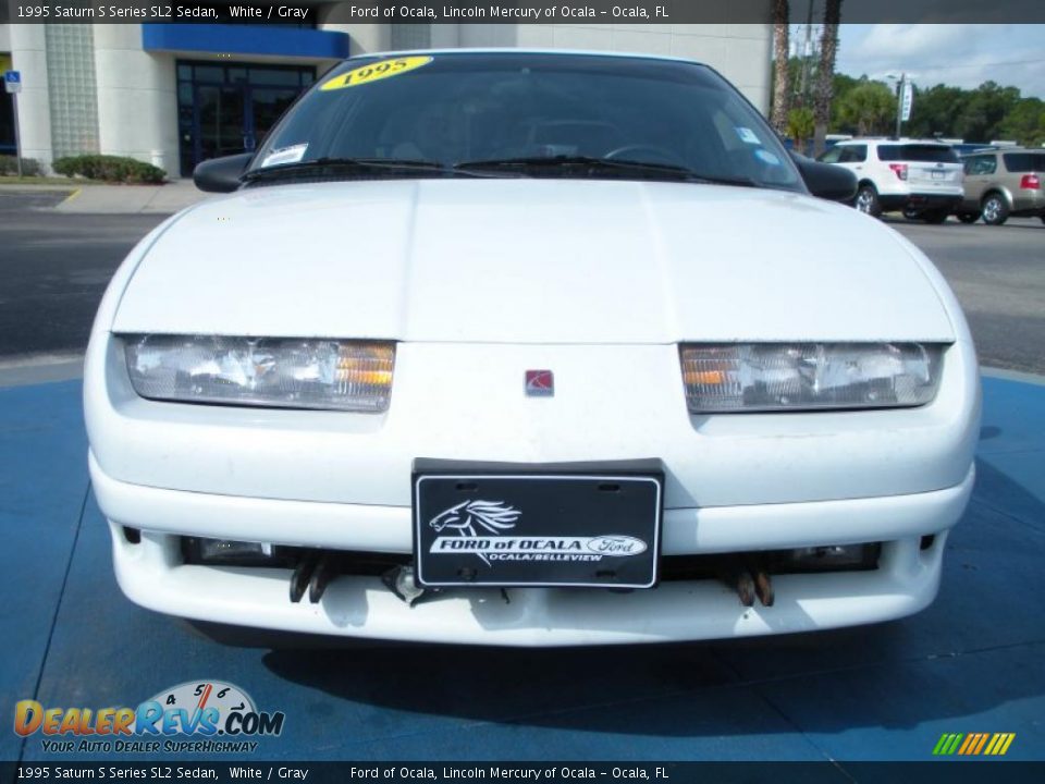 1995 Saturn S Series SL2 Sedan White / Gray Photo #8