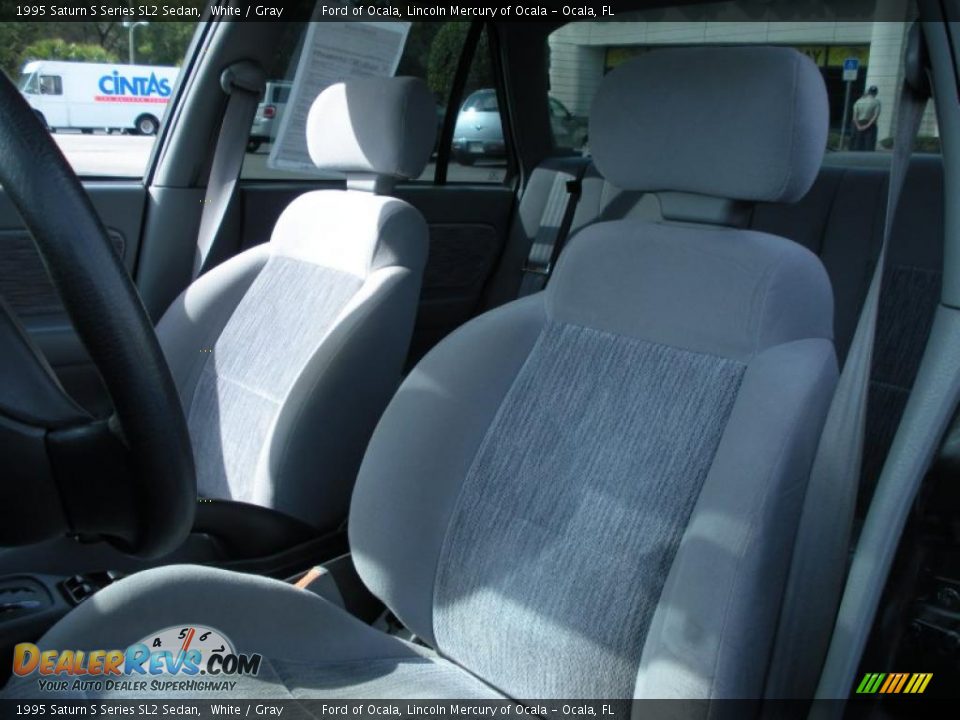 1995 Saturn S Series SL2 Sedan White / Gray Photo #12