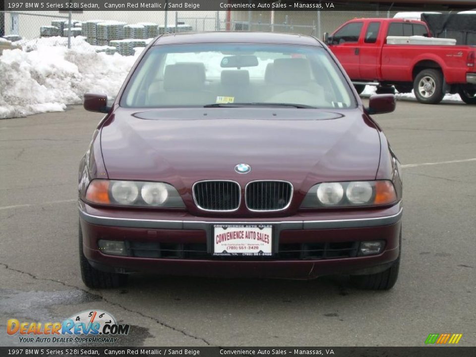 1997 BMW 5 Series 528i Sedan Canyon Red Metallic / Sand Beige Photo #3