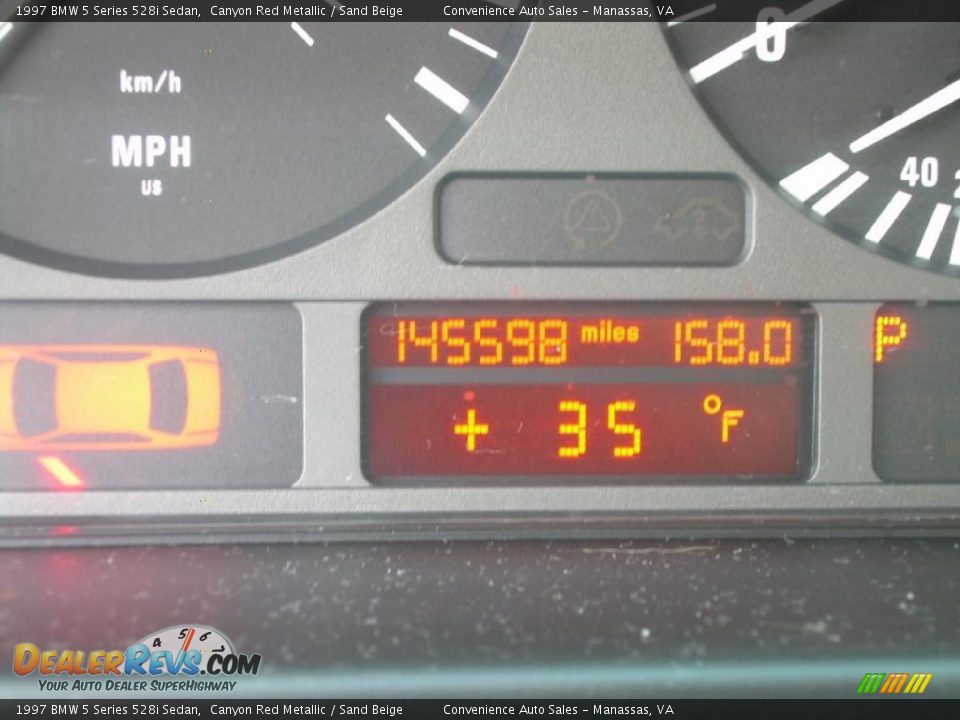 1997 BMW 5 Series 528i Sedan Canyon Red Metallic / Sand Beige Photo #11