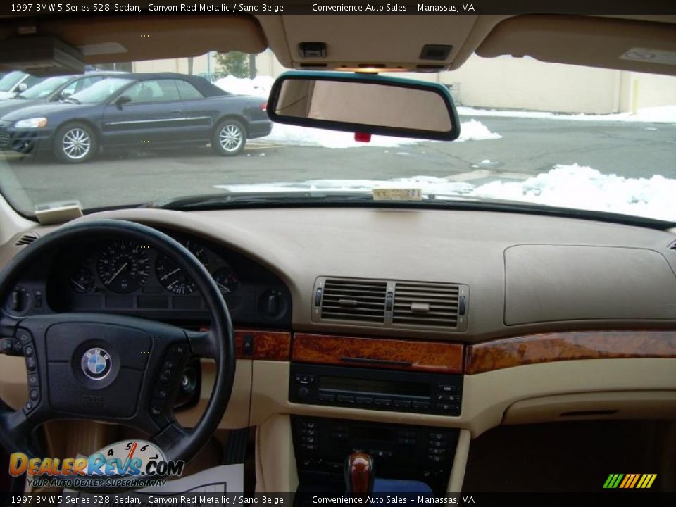 1997 BMW 5 Series 528i Sedan Canyon Red Metallic / Sand Beige Photo #16