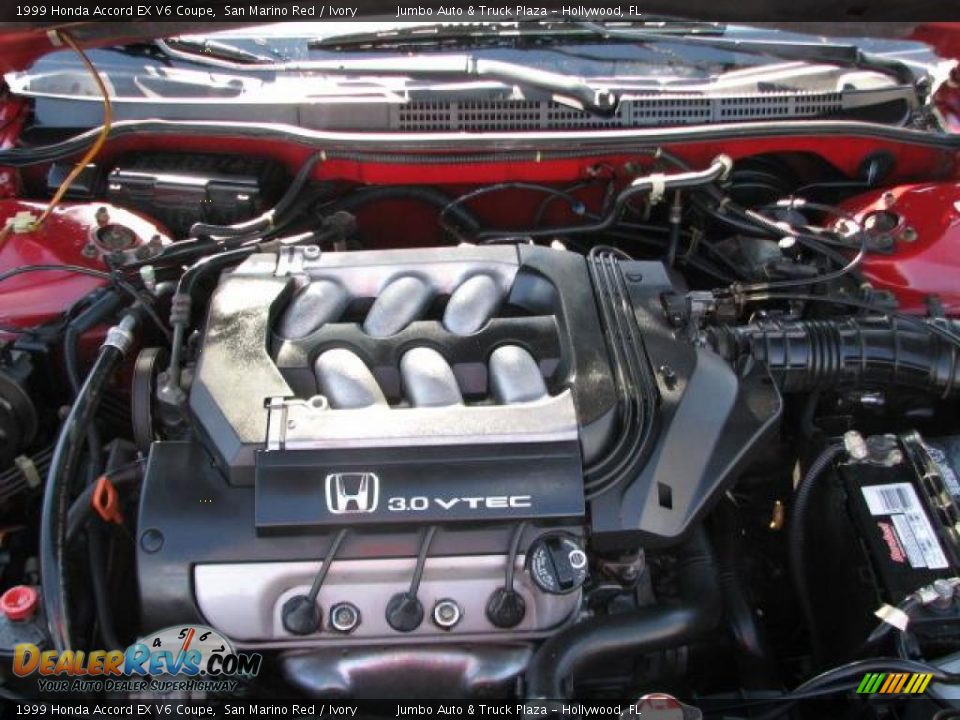 1999 Honda Accord EX V6 Coupe 3.0L SOHC 24V VTEC V6 Engine Photo #22