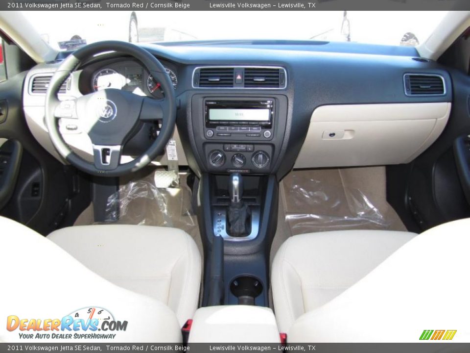 2011 Volkswagen Jetta SE Sedan Tornado Red / Cornsilk Beige Photo #5