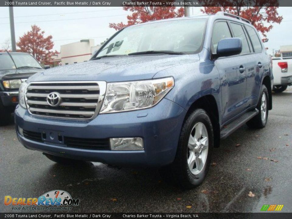 2008 Toyota Land Cruiser Pacific Blue Metallic / Dark Gray Photo #2