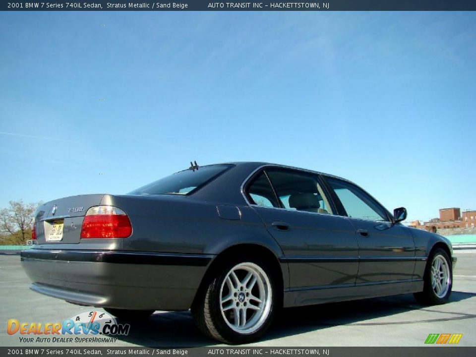 2001 BMW 7 Series 740iL Sedan Stratus Metallic / Sand Beige Photo #17
