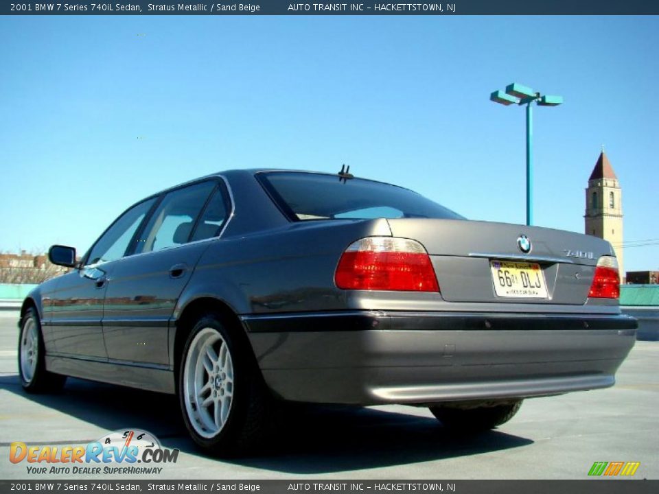 2001 BMW 7 Series 740iL Sedan Stratus Metallic / Sand Beige Photo #21