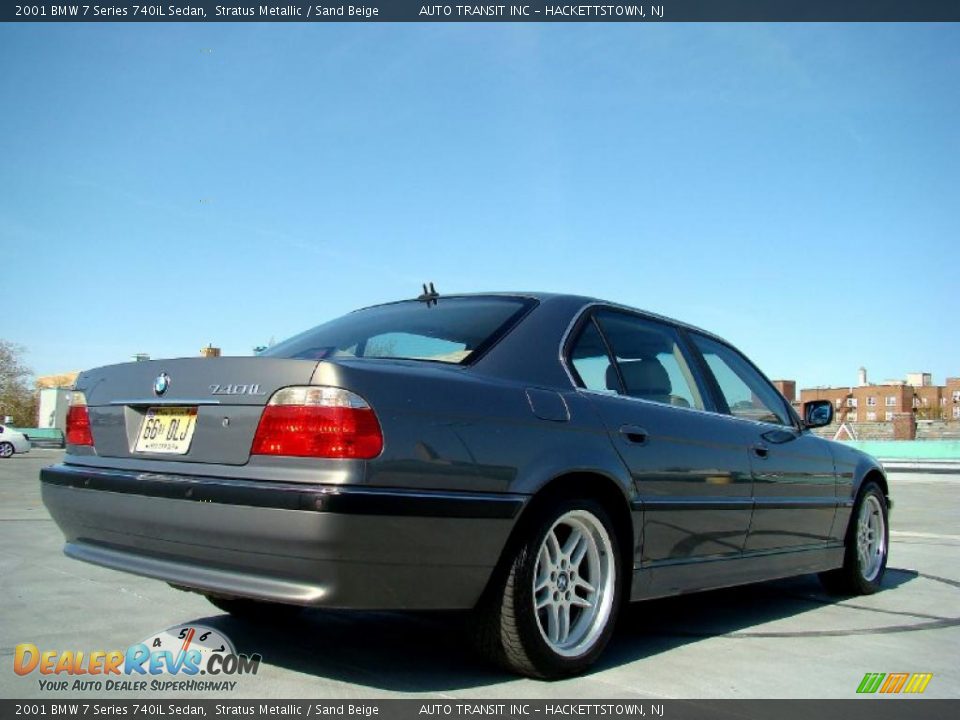 2001 BMW 7 Series 740iL Sedan Stratus Metallic / Sand Beige Photo #23