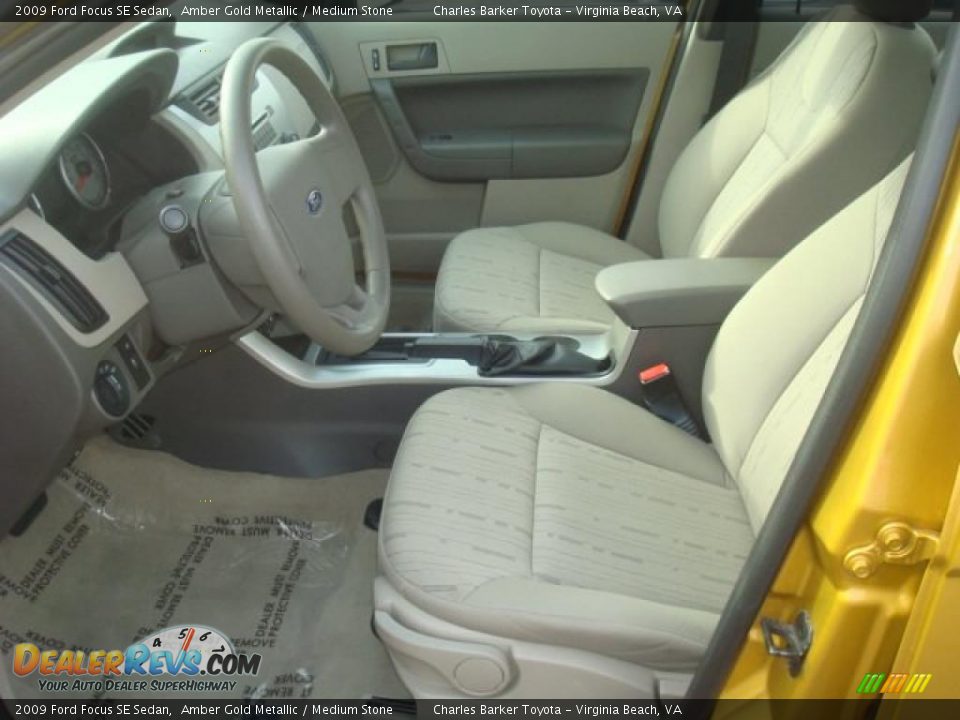 Medium Stone Interior - 2009 Ford Focus SE Sedan Photo #10