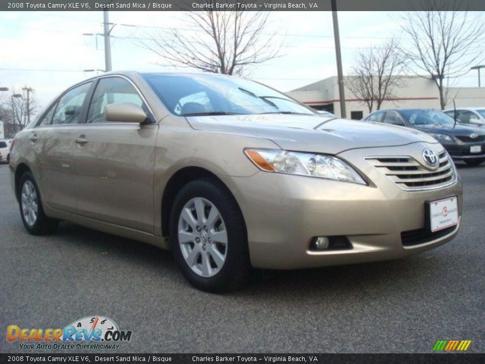 2008 Toyota Camry XLE V6 Desert Sand Mica / Bisque Photo #1