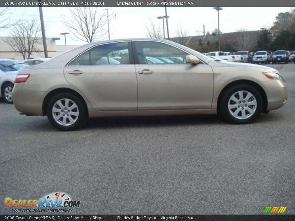 2008 Toyota Camry XLE V6 Desert Sand Mica / Bisque Photo #3