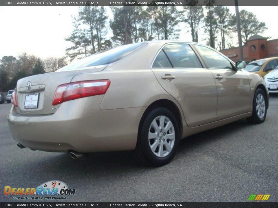 2008 Toyota Camry XLE V6 Desert Sand Mica / Bisque Photo #4