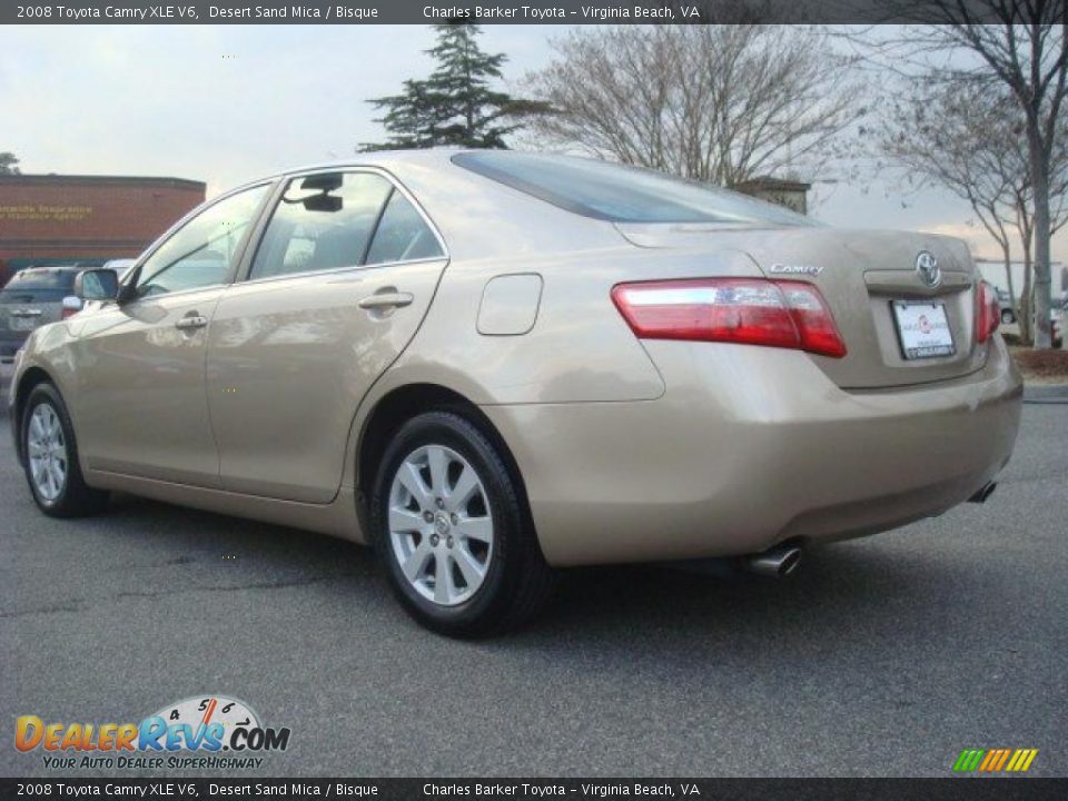2008 Toyota Camry XLE V6 Desert Sand Mica / Bisque Photo #5
